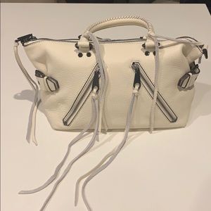 Rebecca Minkoff white leather handbag
